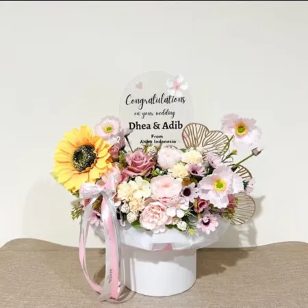 Bloom Box Akrilik Ucapan Wedding Kemayoran